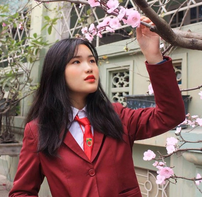 Nhan sắc của nữ sinh thanh lịch trường Nguyễn Bỉnh Khiêm